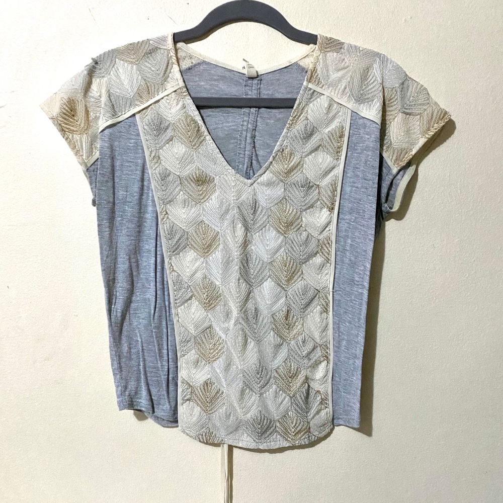 Anthropologie: TINY Embroidered Blouse